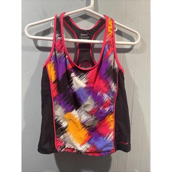 Womens Reebok Multicolor Tank Activewear Size Medium - Picture 1 of 4